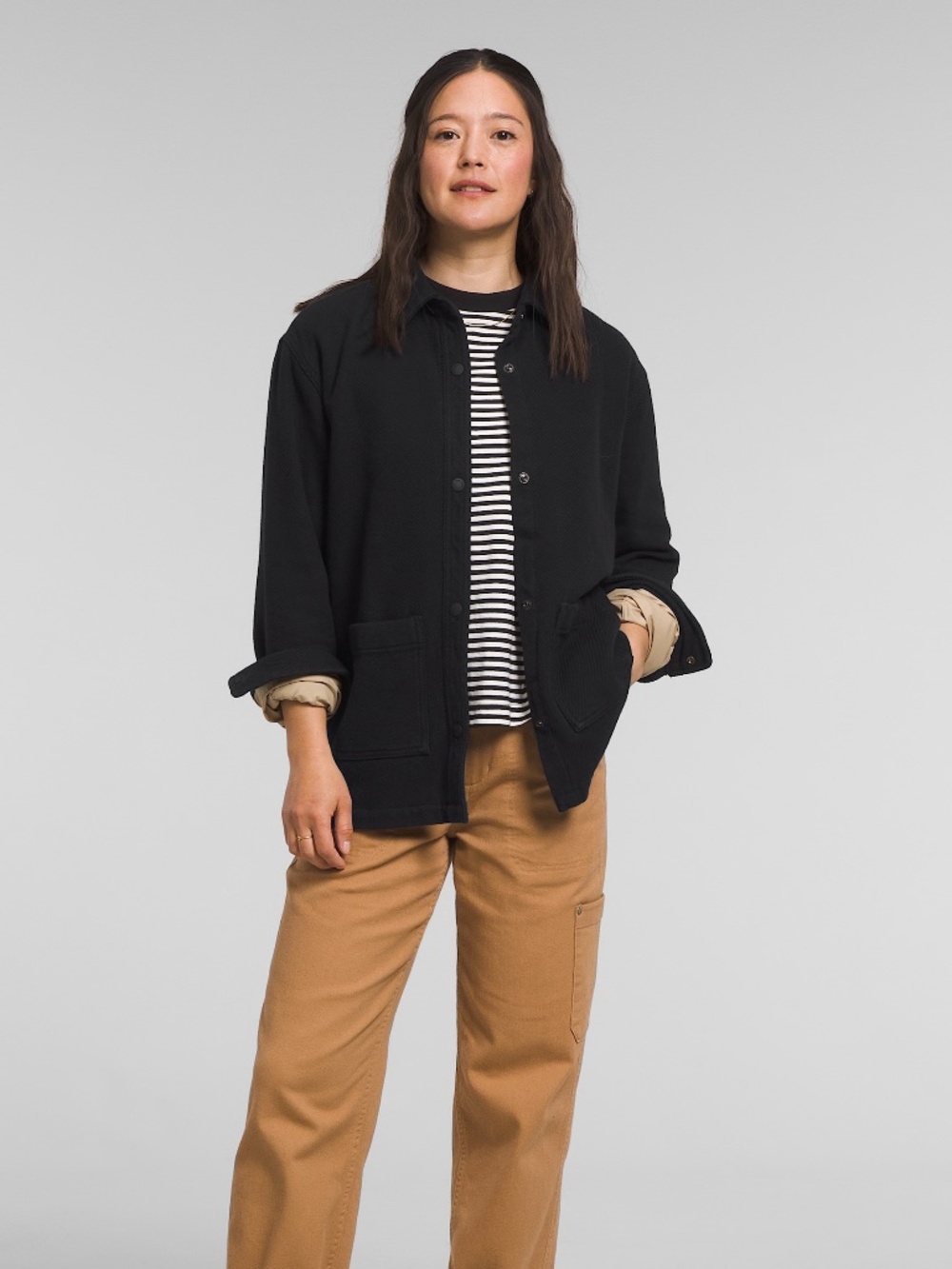 The North Face Valley Twill Utility Shacket Black L